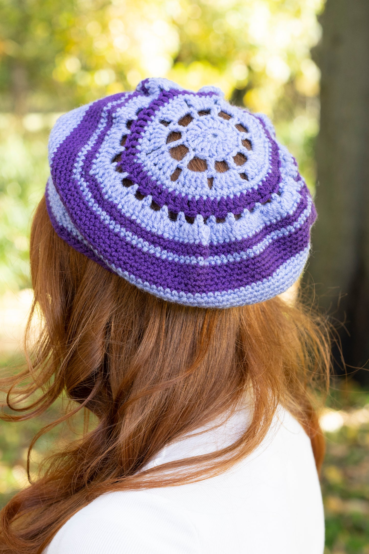 Crocheted Beret with Band