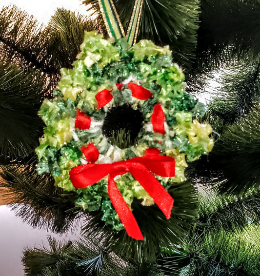Christmas wreath tree decoration