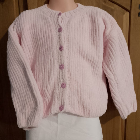 Girls Chenille Cardigan